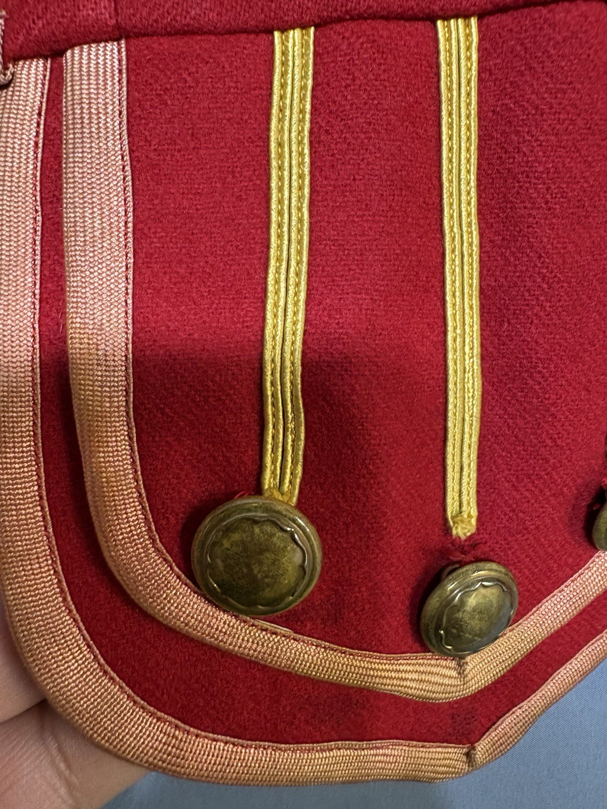 Rare Vintage Scottish regimental Doublet Red, XS
