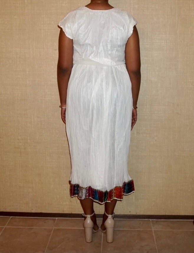 new handmade traditional multicolored Ethiopian And Eritrean Dress 100% Cotton