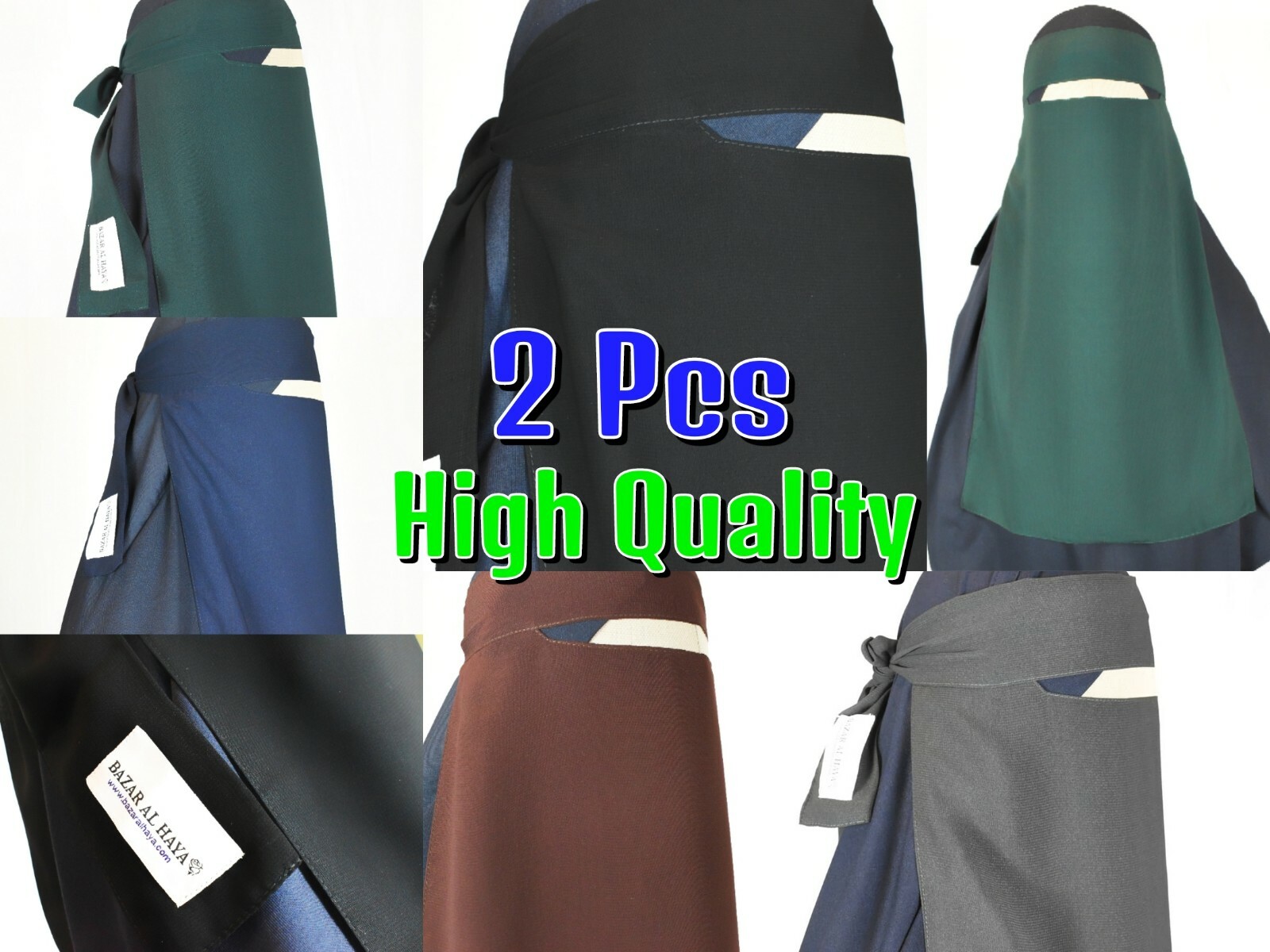 Saudi Style Single Layer One Piece Niqab Face Veil Muslim High Quality Islamic