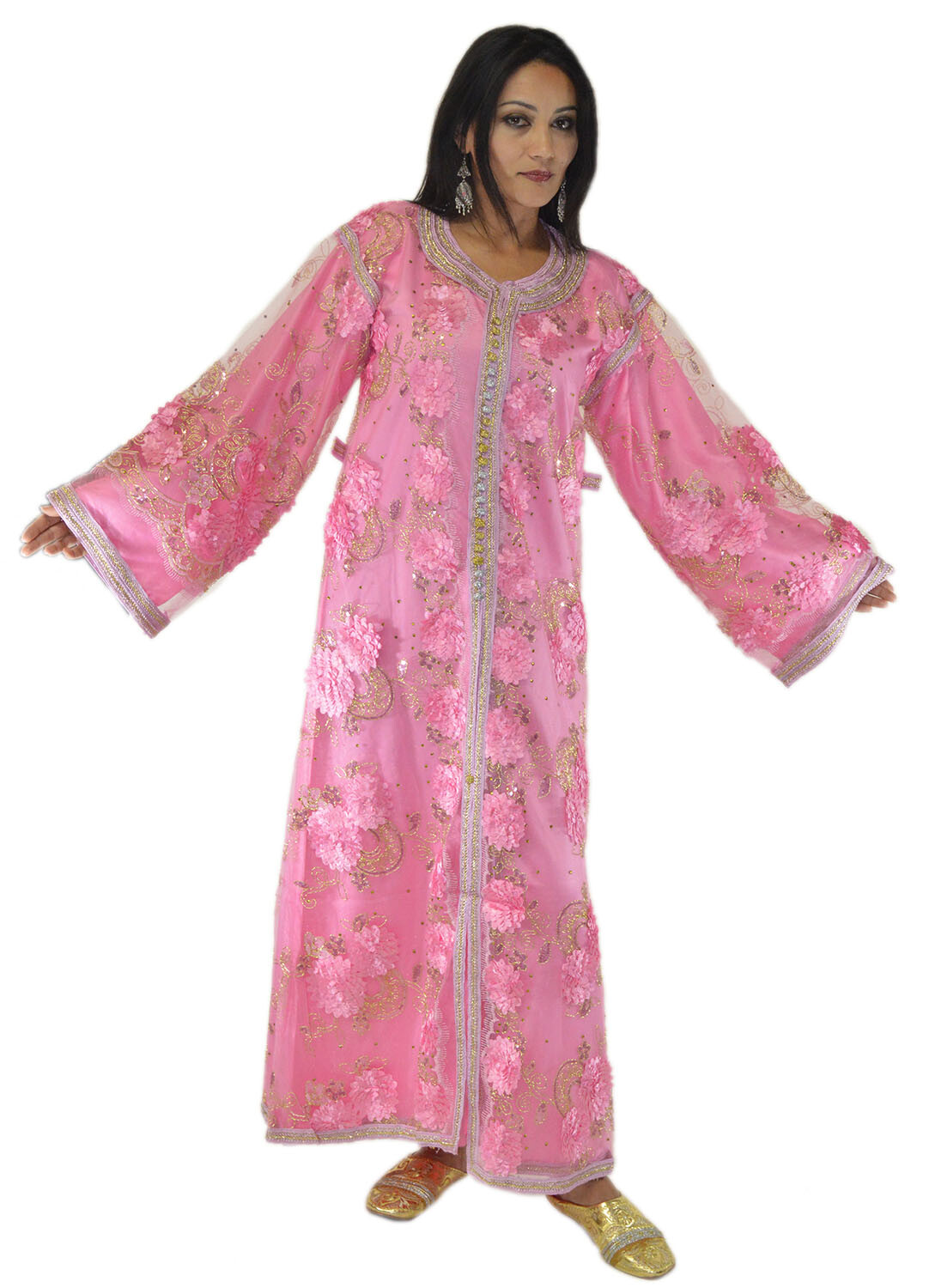 Moroccan Wedding Gown Caftan Kaftan Long Dress Abaya Tackchita Middle East