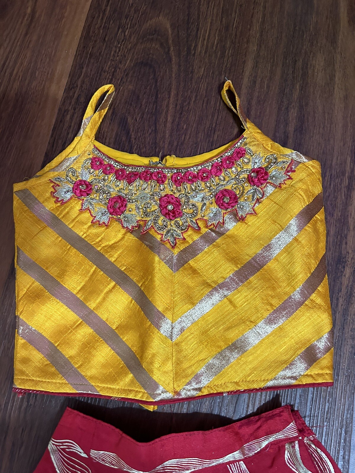 Indian Traditional Ghagra Choli Set Garba/ Wedding Indian Kids Size 22, 4-5year