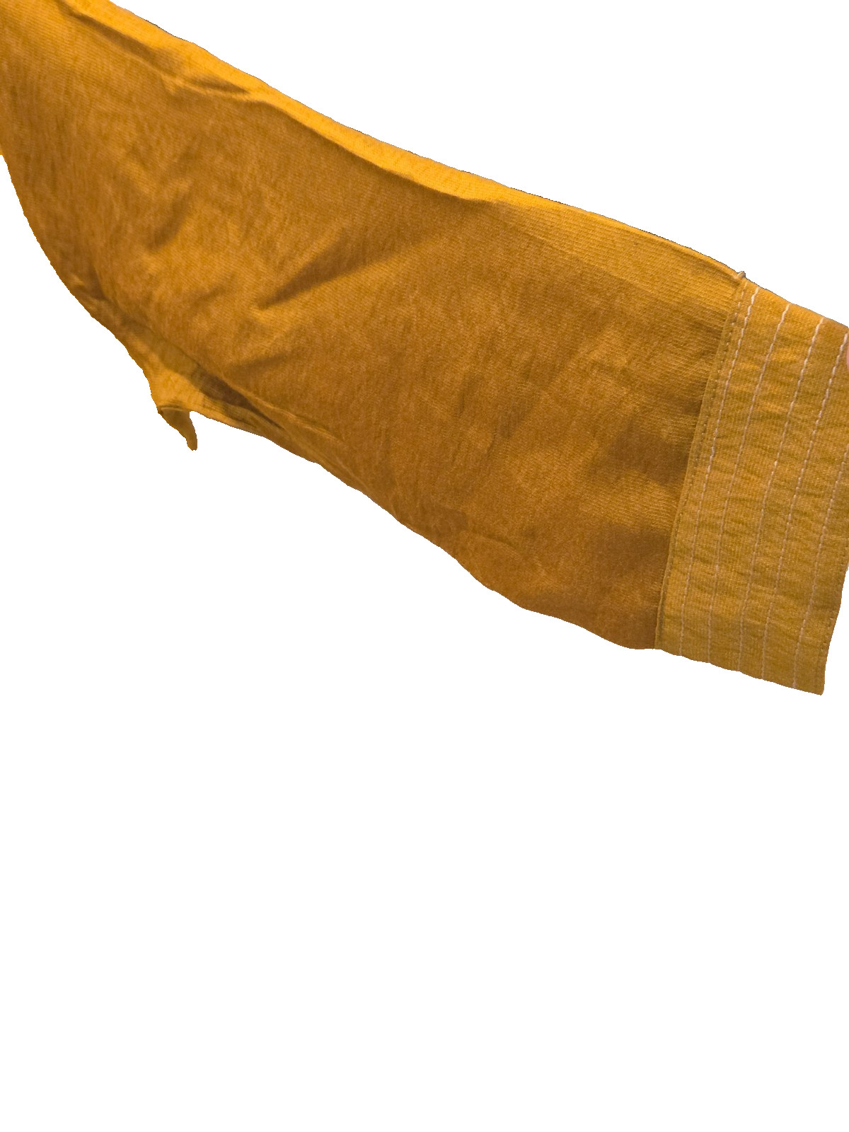 Kurta Straight Mustard Yellow with Flower Embroidery Size Womens Large Large