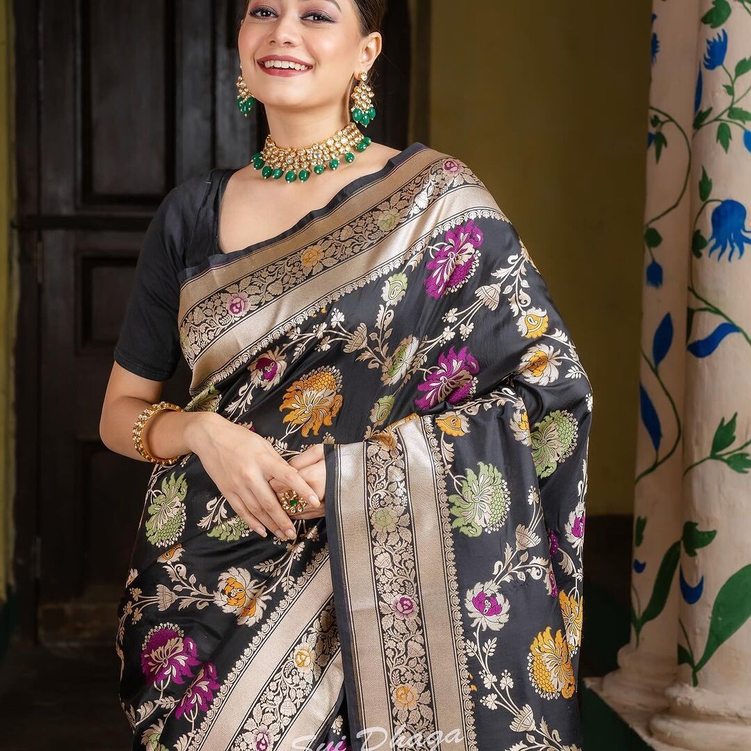 Designer Sari Bollywood Bridal Silk Saree Blouse South Indian Party Wear Saree
