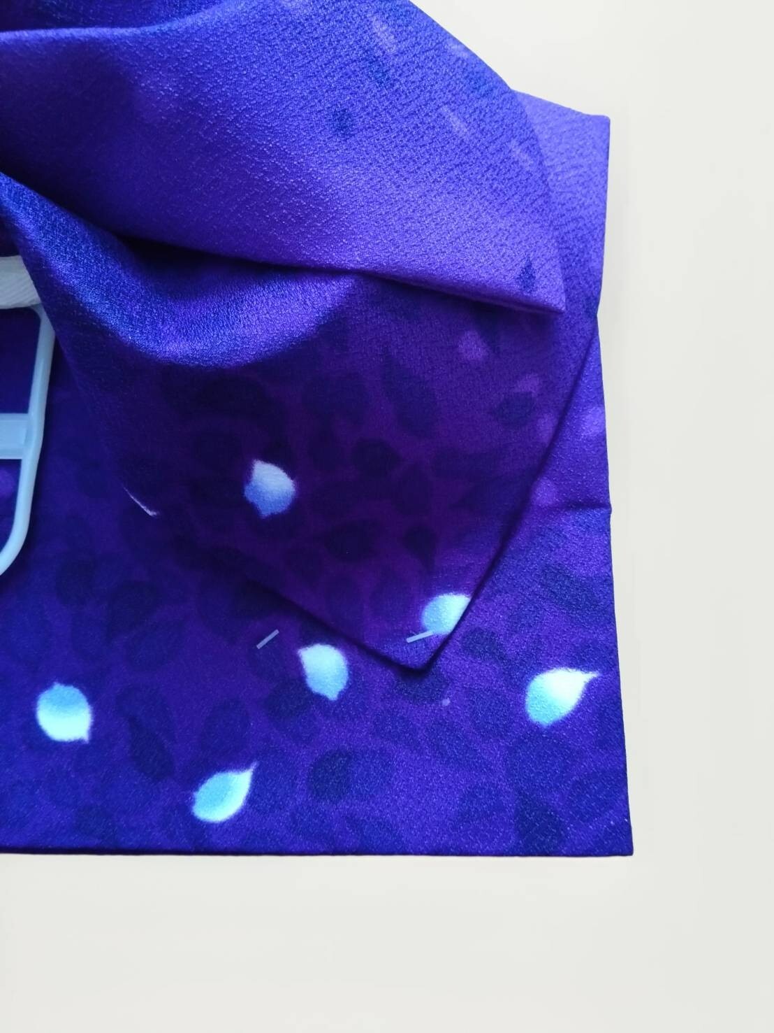 Japanese Kimono Yukata set of 4 pcs Dress Black Purple obi Geta Koshihimo