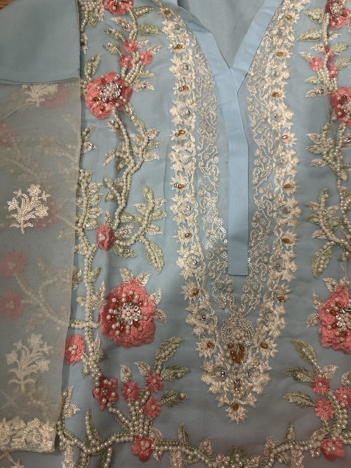 Sadabahar Pakistani Salwar Kameez Size 40 Length 42