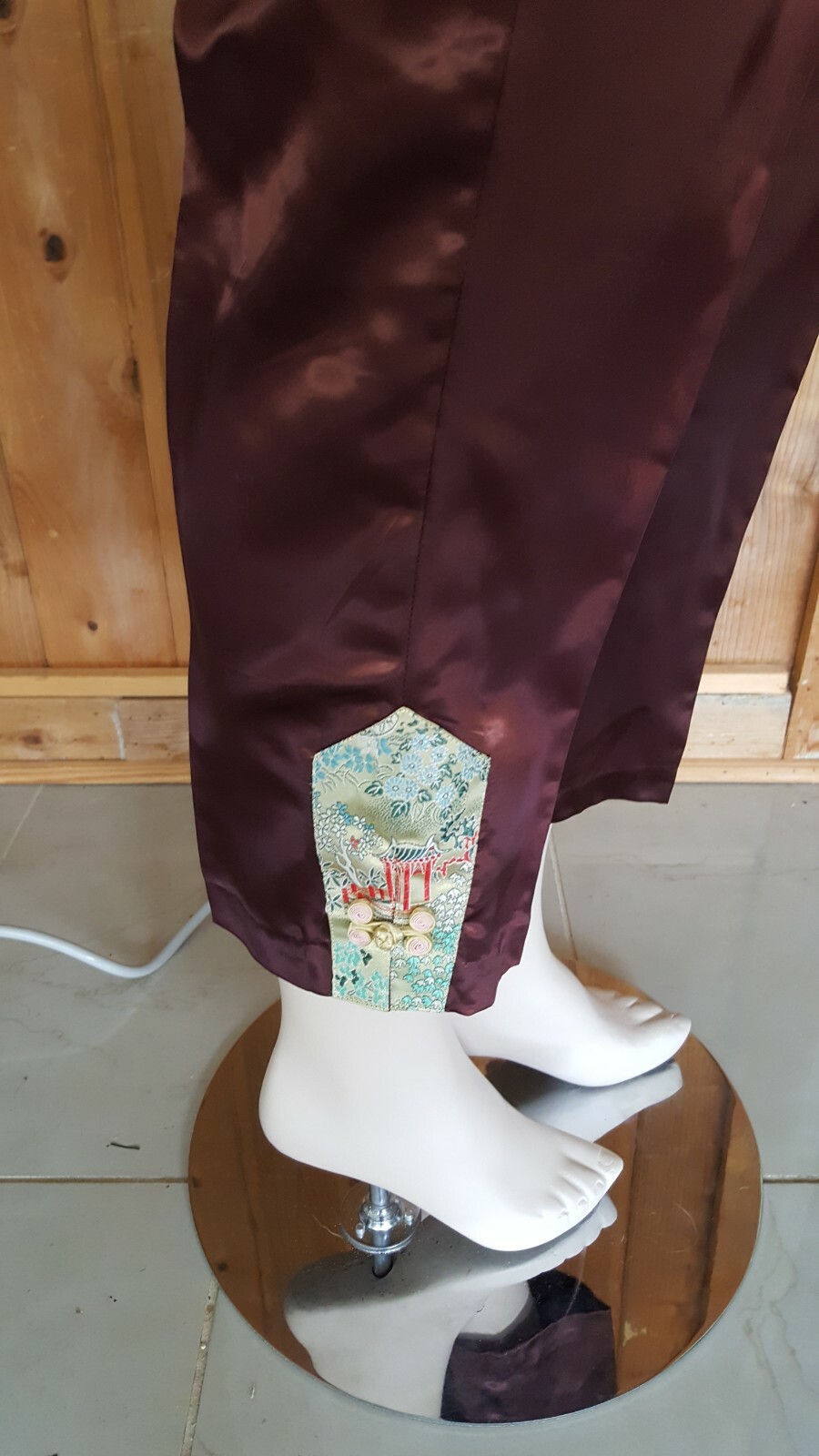 Shanghai China Story Fashion Peony SET Top& Pant Traditional Chinese Women SzS