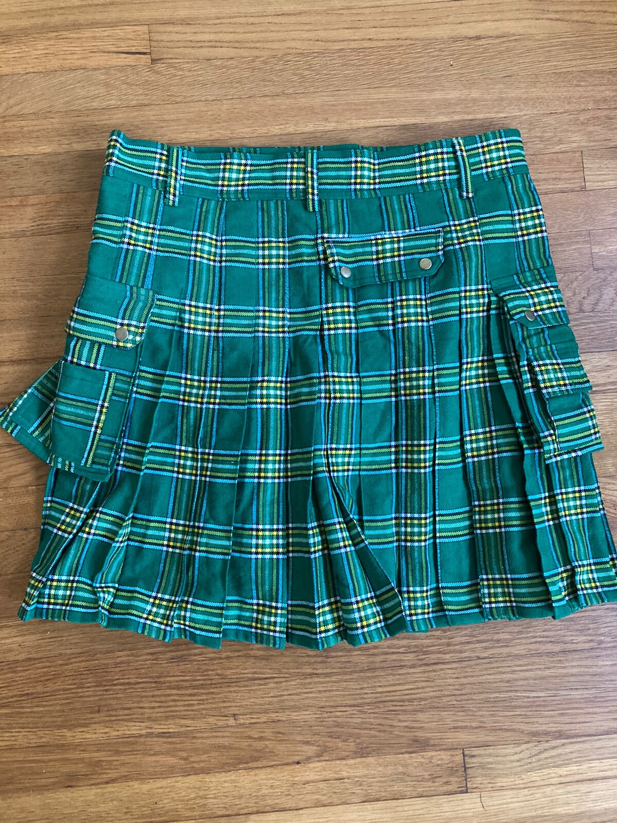 Scottish Style Green Tartan Kilt Men’s 42” Waist Acrylic NICE!!!