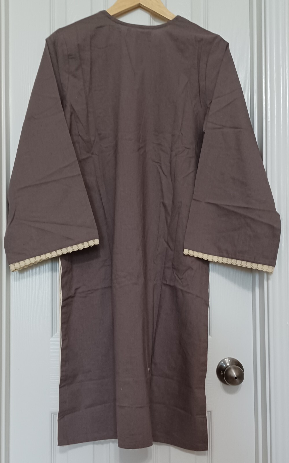 NEW SANA SAFINAZ 2PC Size M Embroidered Khaddar Kurti & Trouser Fall/Winter