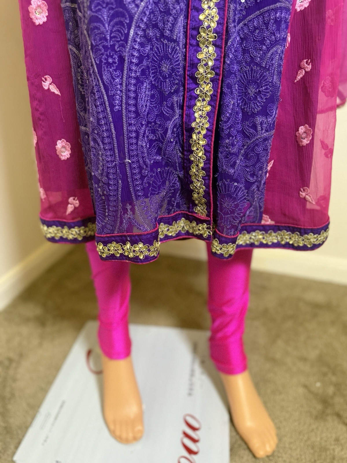 Pakistani Embellished Anarkali Dress , Pajama , Dupatta Casual, Eid Party Wear