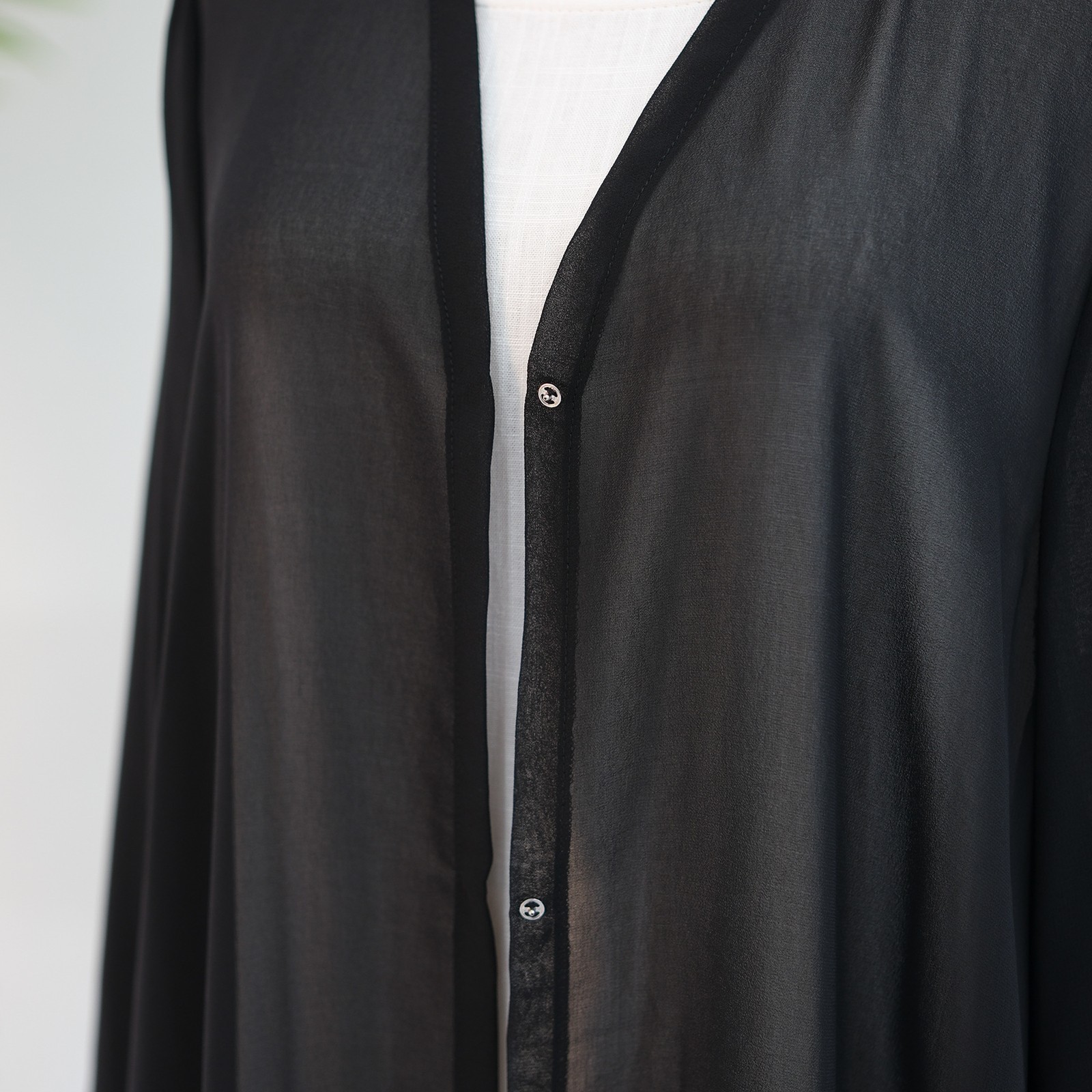 Dubai Women Open Abaya With Hijab Elegant Loose Cardigan Solid Color Inner Dress