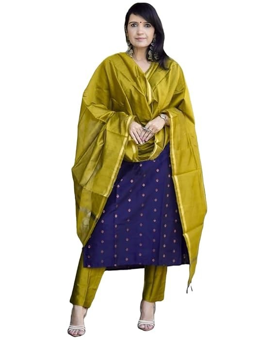 Viscose Printed Kurta for Women | Kurti Set Woman | Kurta with Pant & Dupatta