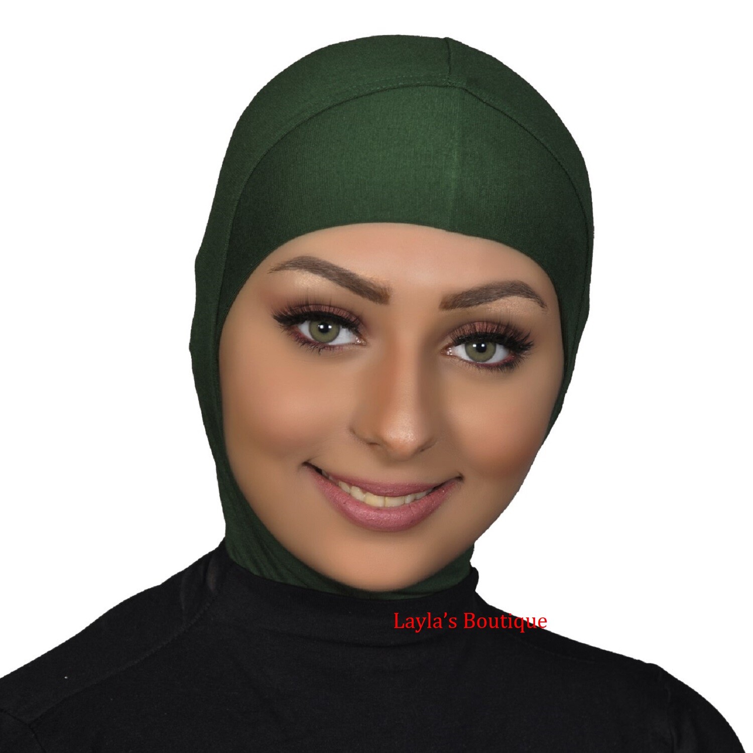 Hijab Styling Under Scarf Ninja Inner Neck Chest Plain Hat Cap Bonnet soft