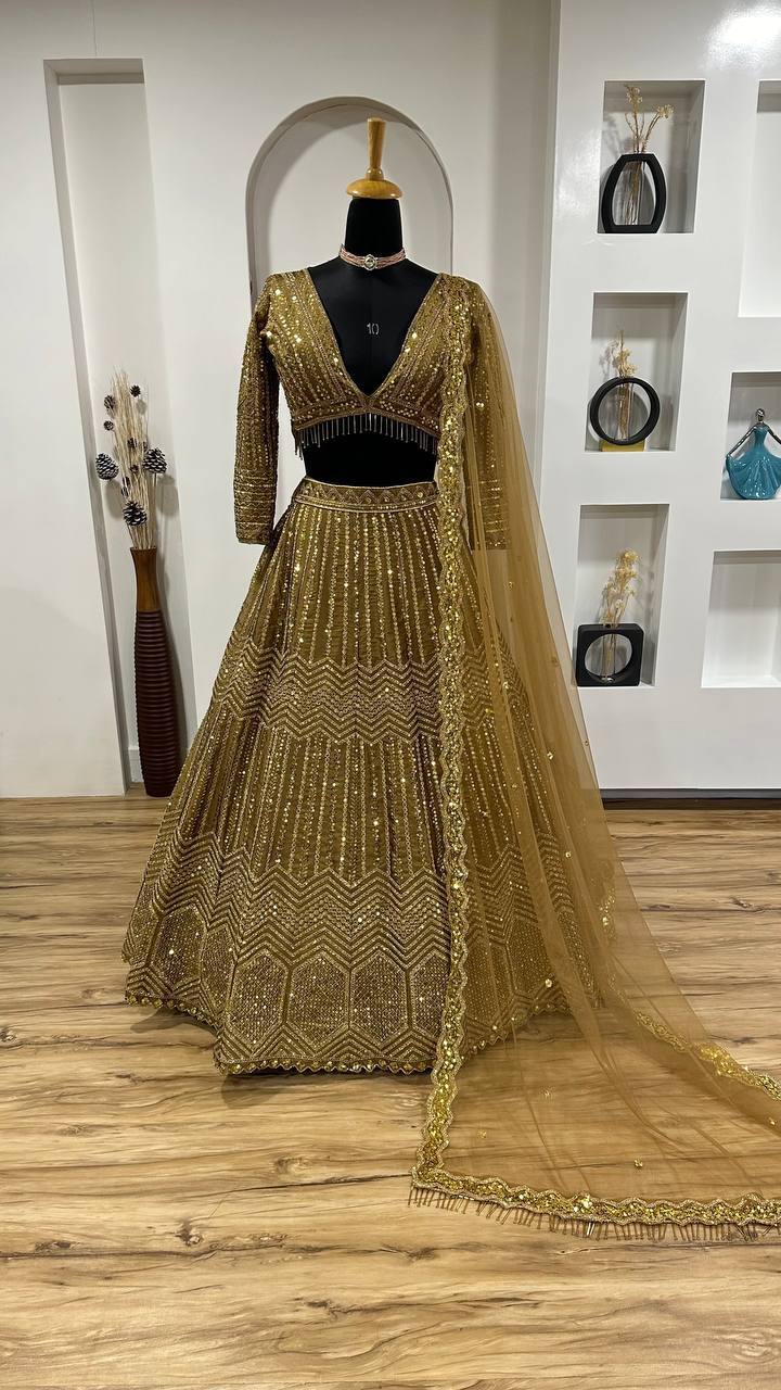 Party Wear Designer Lehenga New Wedding Bridal Georgette Fancy Lehenga Choli