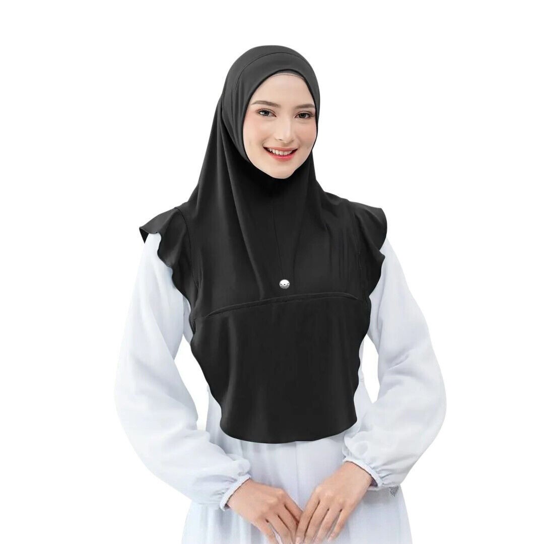 Women Muslim Hijab Malay Arab Islmiac Turban Solid Color Patchwork Headscarf