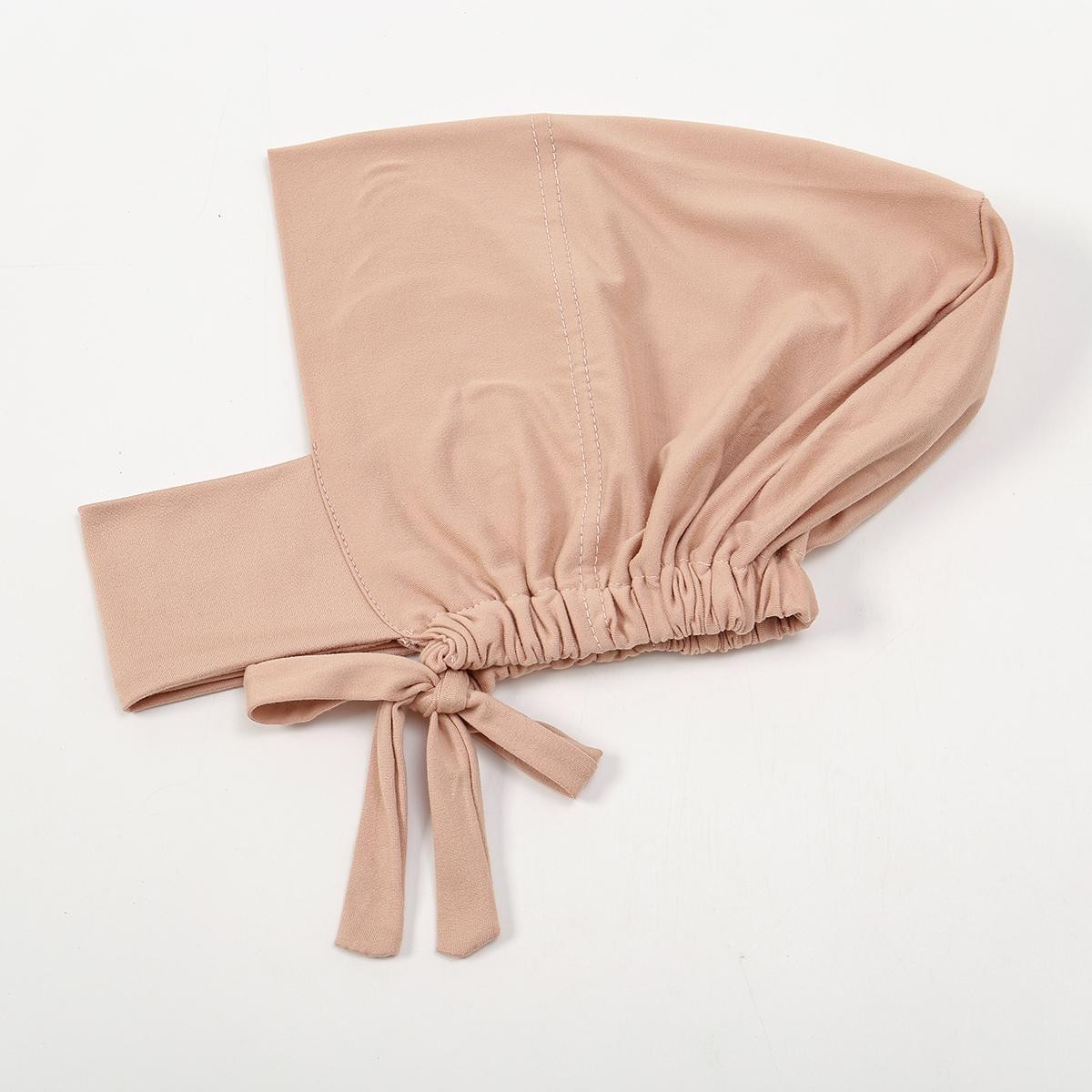 Women Muslim Inner Cap Hijab Solid Underscarf Turban Hat Ready To Wear Headcover
