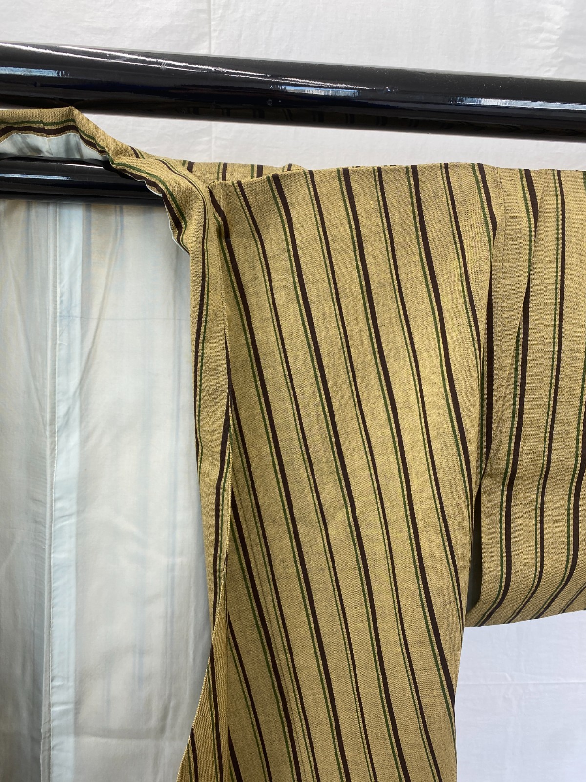 Japanese Vintage Kimono Haori Jacket Cotton Brown Traditional Authentic 29 in