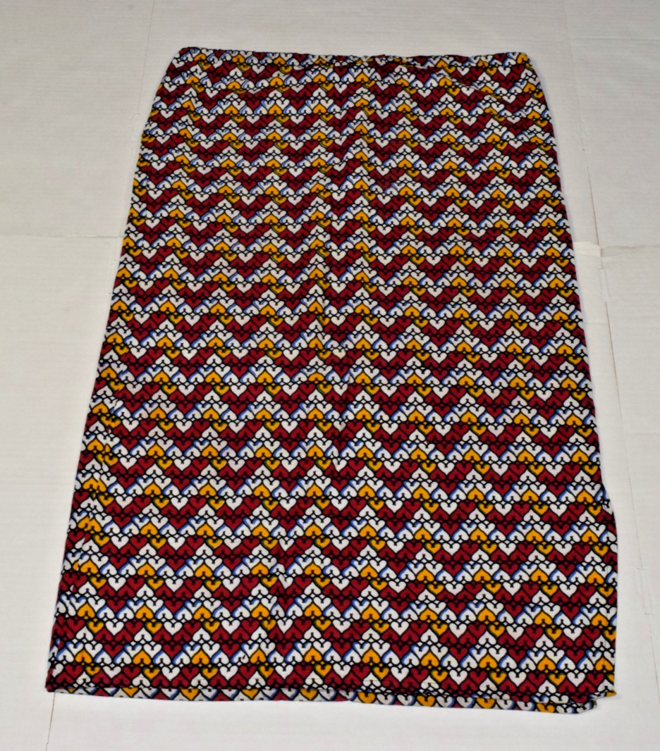 Womens African Top and Skirt Set Afri Star Size L Colorful Hearts Made Nigeria