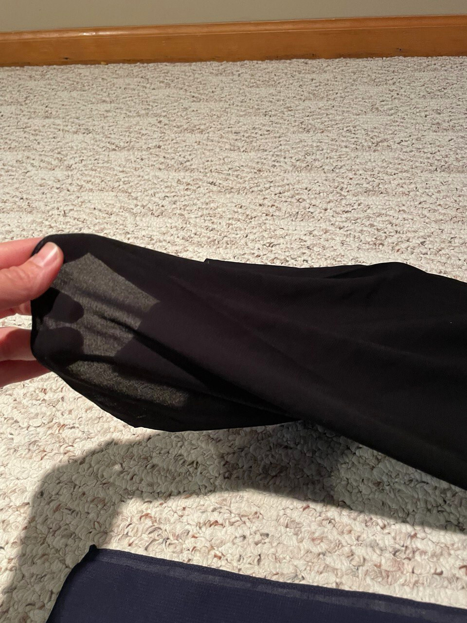 2 black & navy blue nice quality wrap crepe fabric hijab cover new