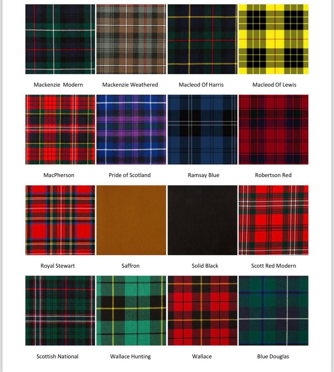 Men’s Black Scottish Hybrid Utility Leather strap Tartan Inner Pleat Cotton Kilt