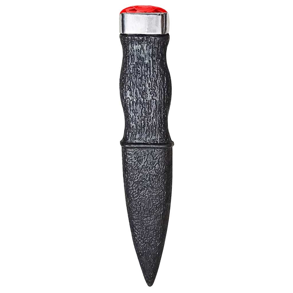 Scottish Red Stone Sgian Dubh Dummy Safe Knife Highlander Costume & Kilt Wear