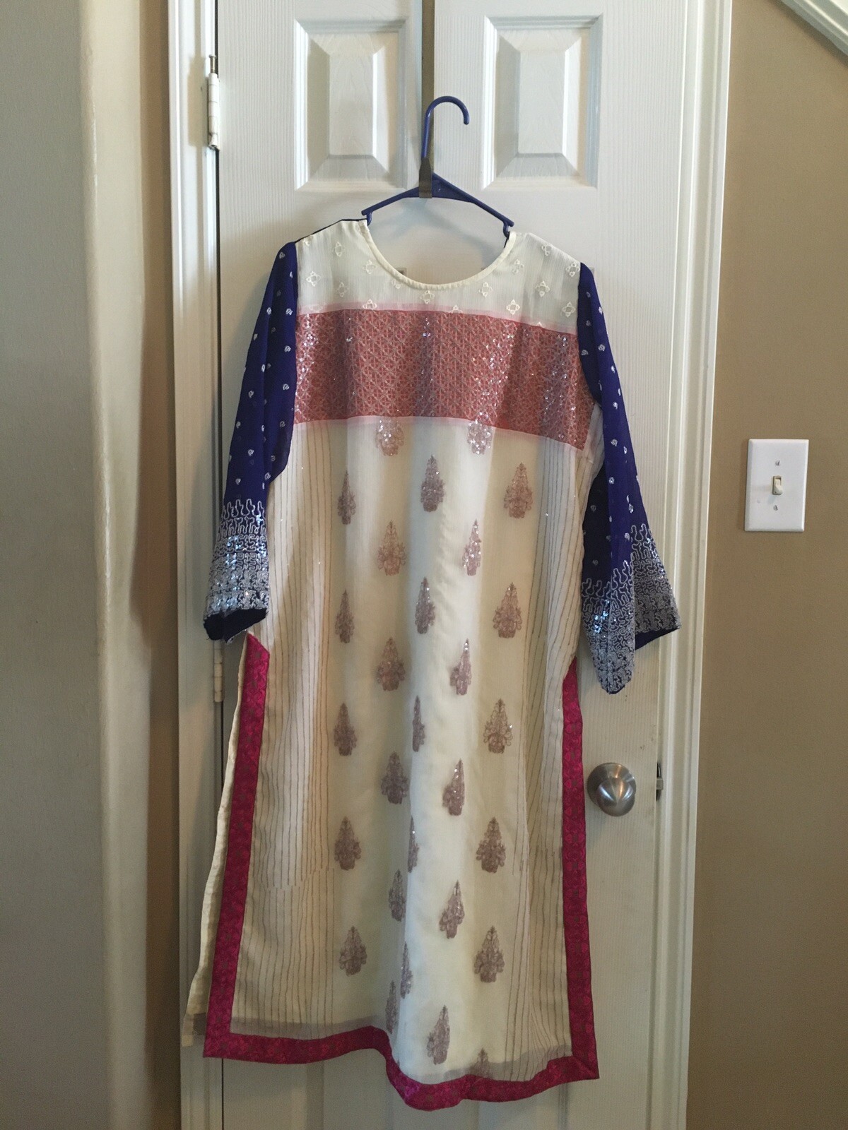 Pakistani Designer Charizma Chiffon Embroidered Sequin Work Party Wear Suits XL