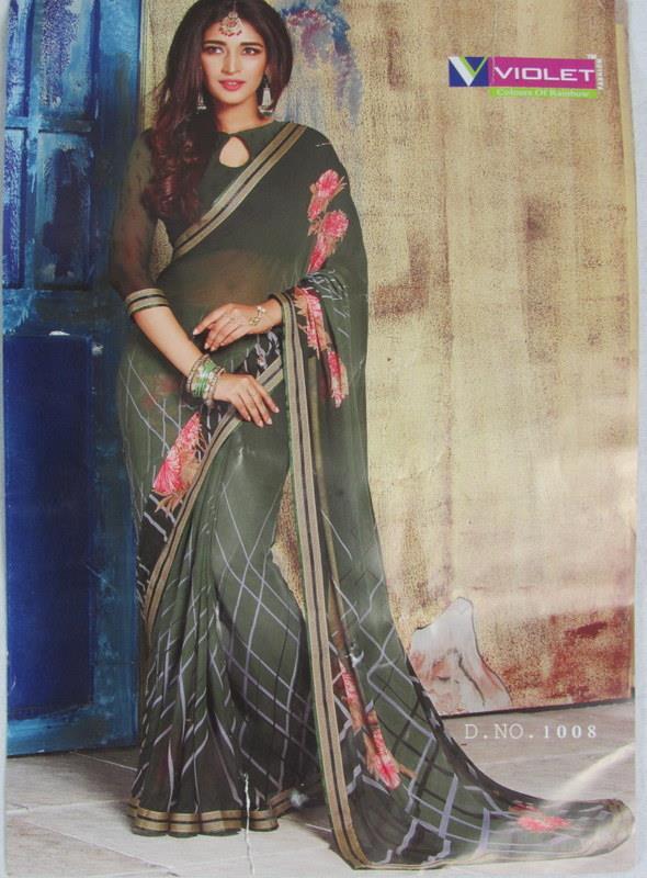 Ethnic Indian Beautiful Saree Sari with unstitched blouse. New in pack #DD105