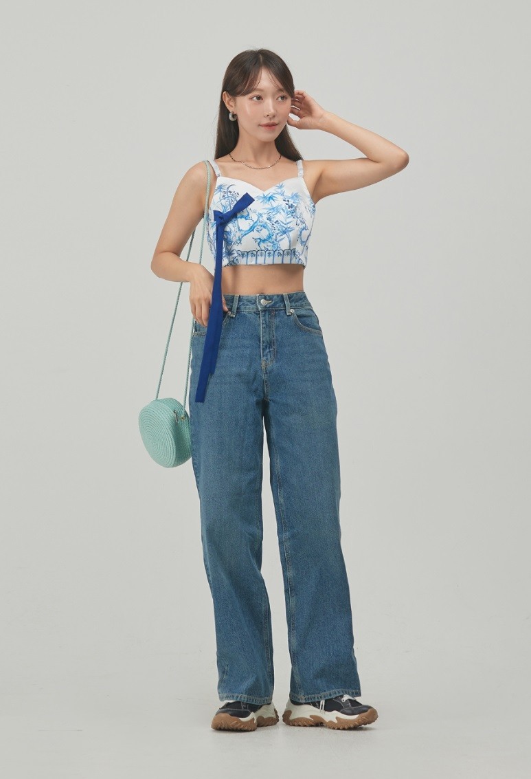 Korean Traditional Modern Hanbok Sleeveless Tank Top K-Pop Arirang Style