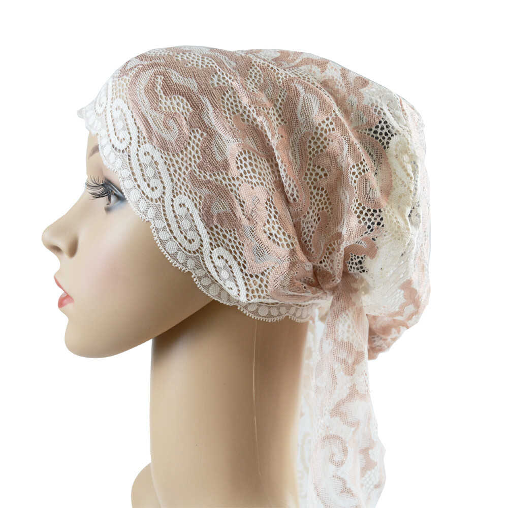 Muslim Women Lace Hat Islamic Inner Caps Headwear Underscarf Hijab Headwear Wrap