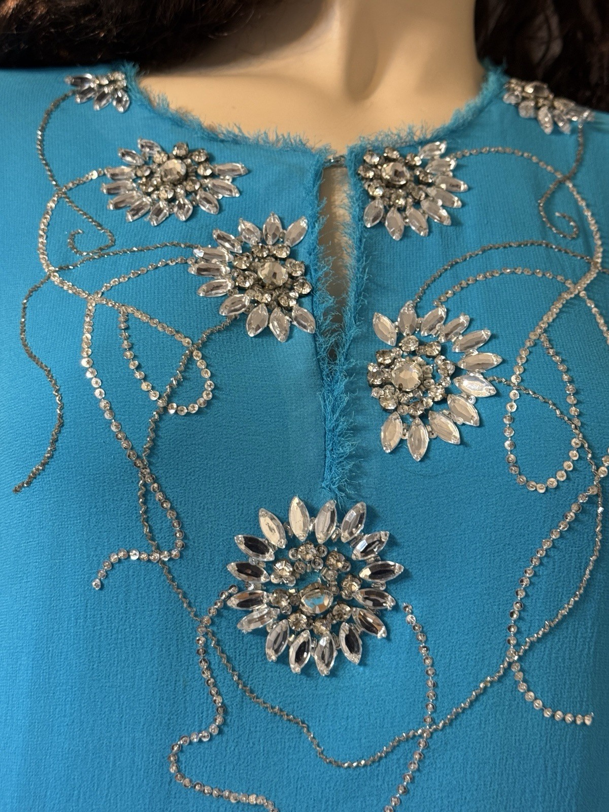 Vntg Y2K Poshaak Indian fashion dress, brand new with original tags Sz.M $395