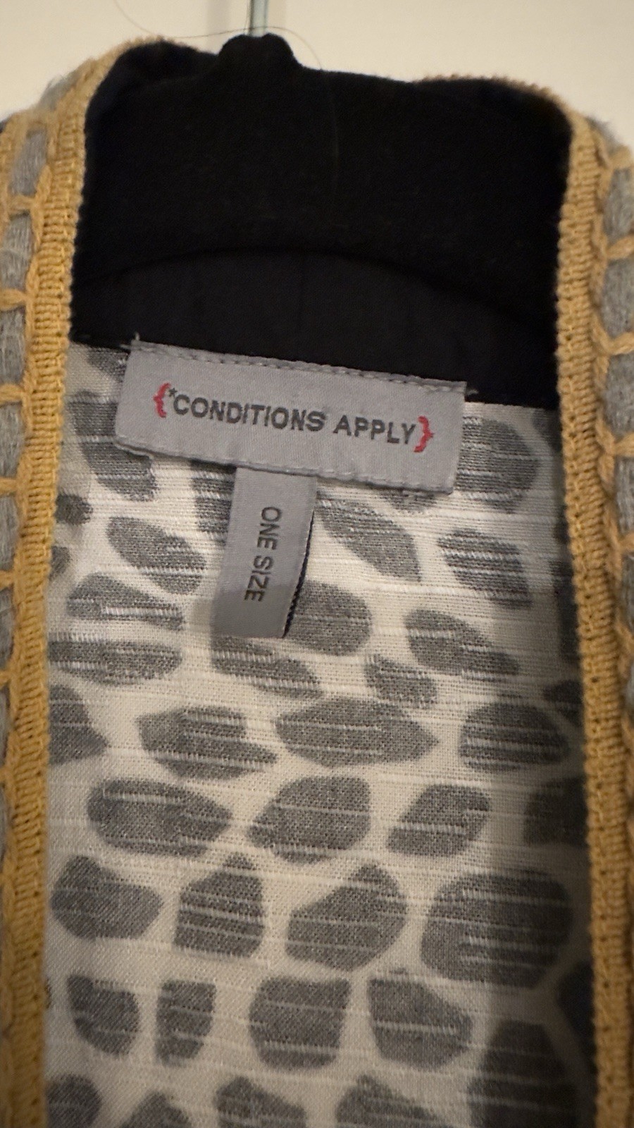 Anthropologie Conditions Apply Duster Kimono OS Animal Print