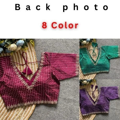 Saree Blouse Readymade Designer Indian Party Wear Bollywood Dress FREE SHIP