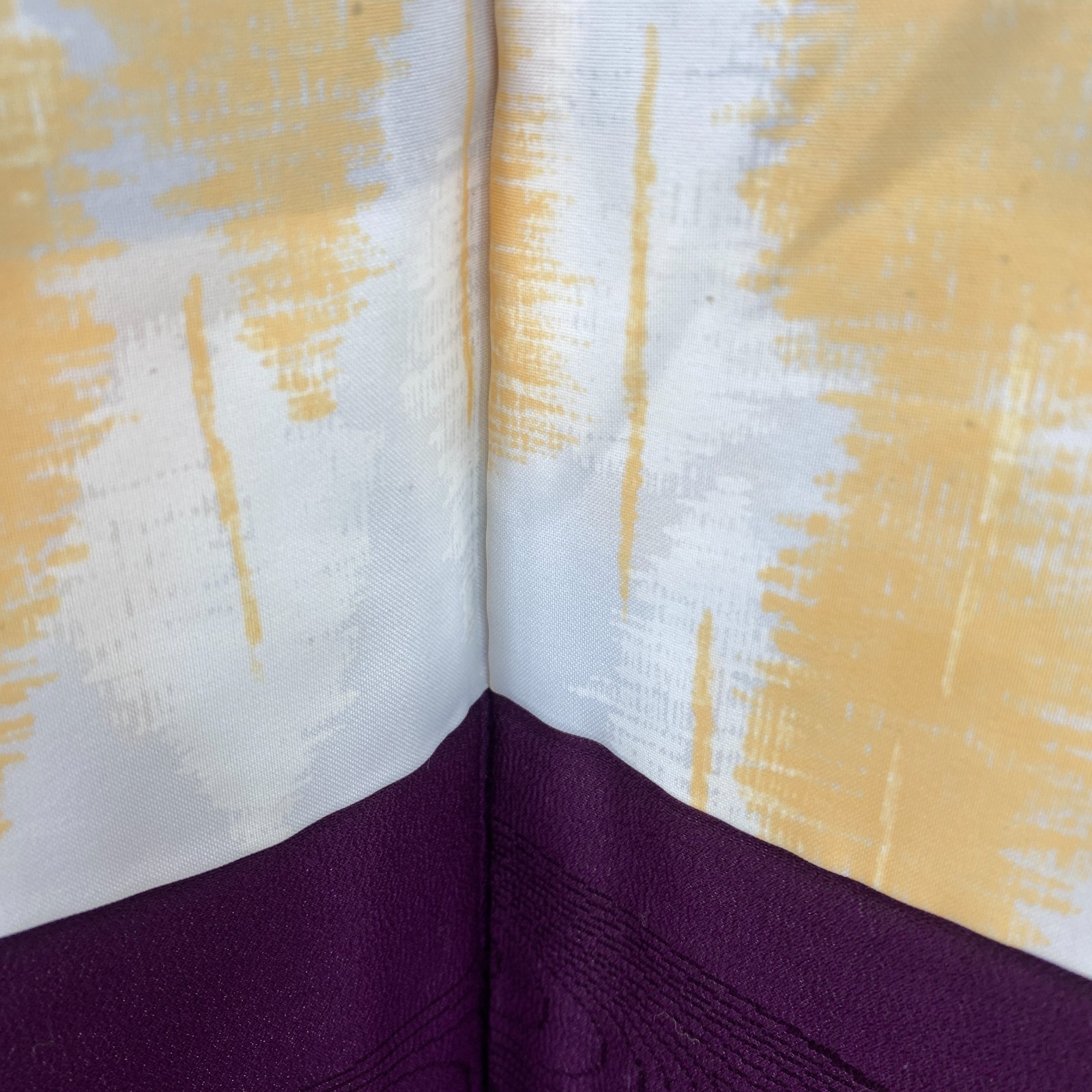 Japanese Vintage Kimono Haori Jacket Polyester Purple Traditional Authentic 30in