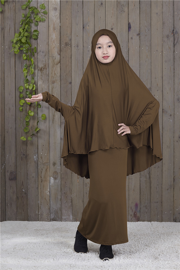 Dubai Muslim Women Prayer Large Overhead Clothes Pullover Hijab Long Maxi Dress