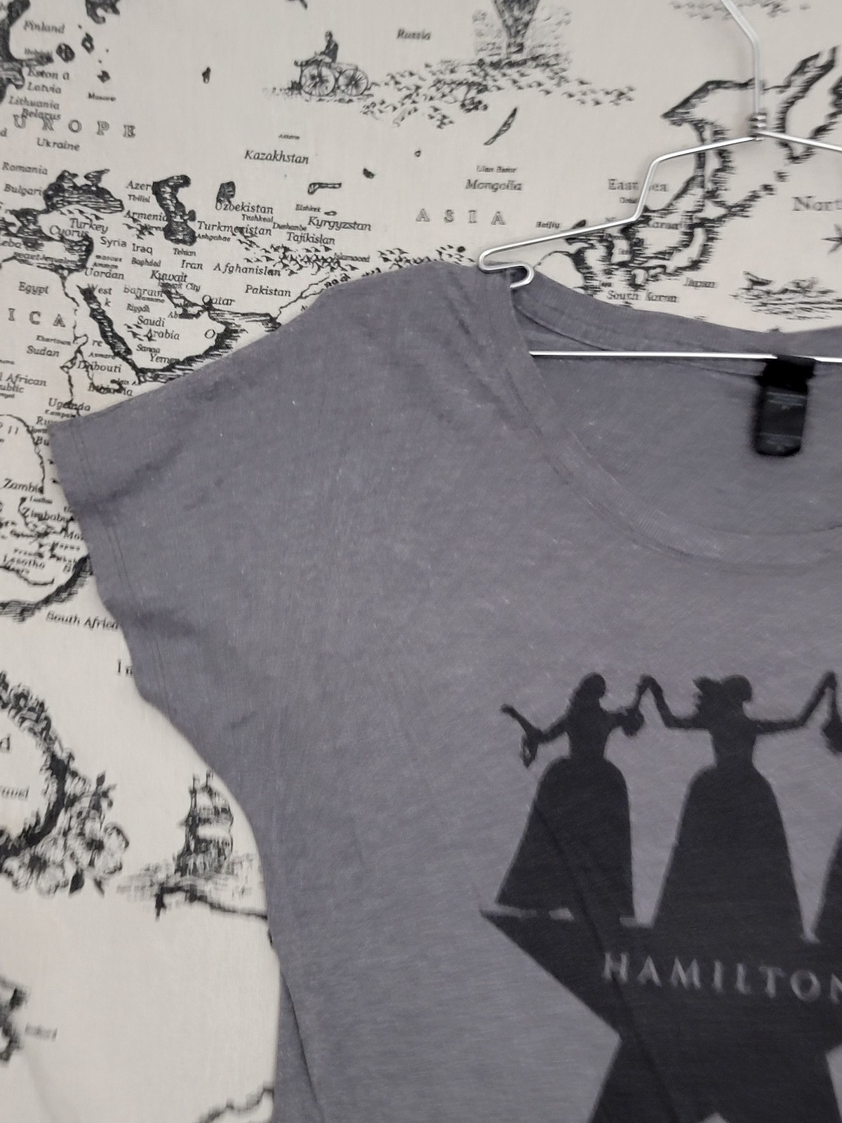 Hamilton Musical T-Shirt Women’s Graphic Tee Size S Dolman Sleeve
