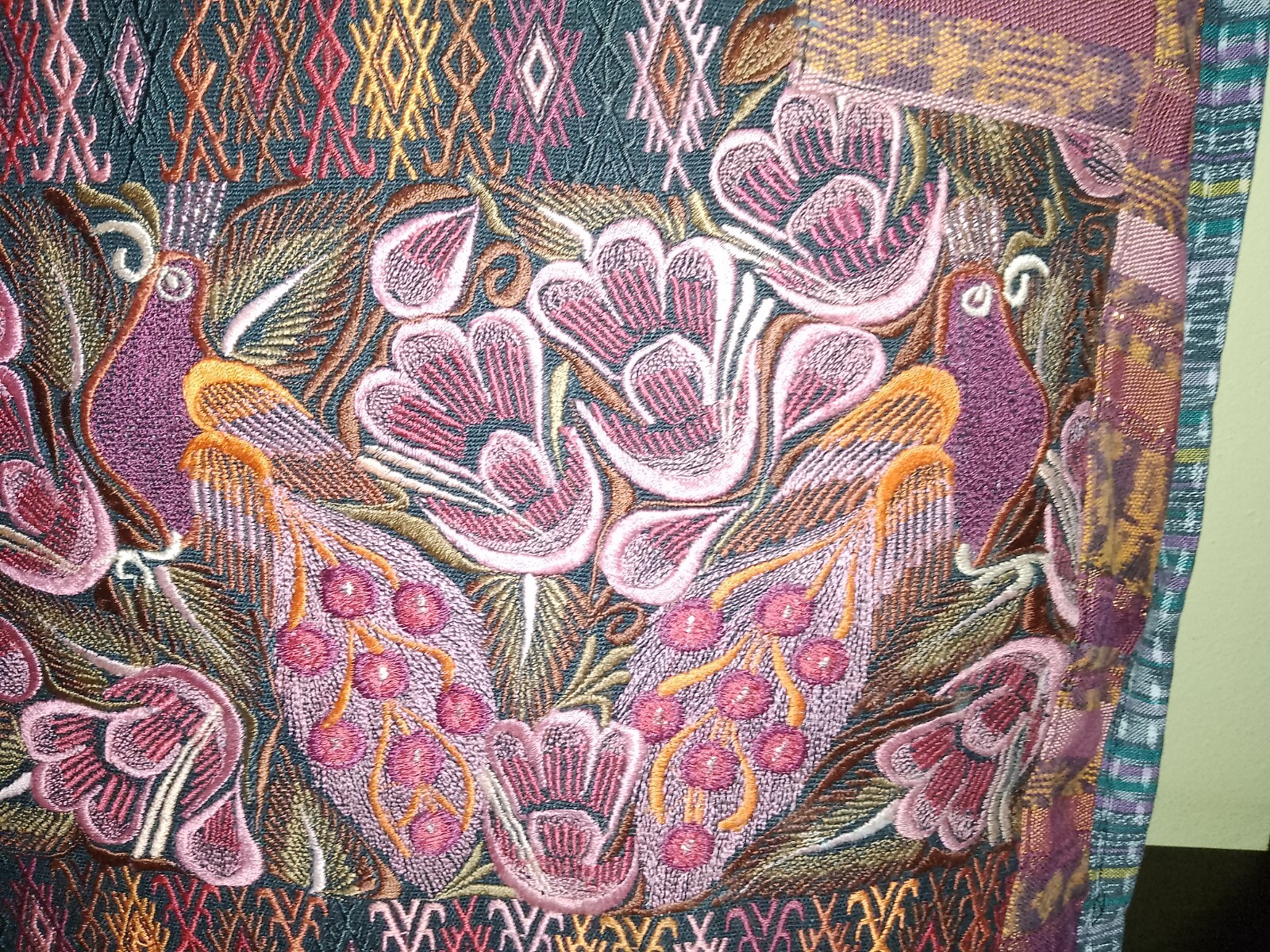 Two Guatemalan Pillow Covers from Chichicastenango Huipil SP50
