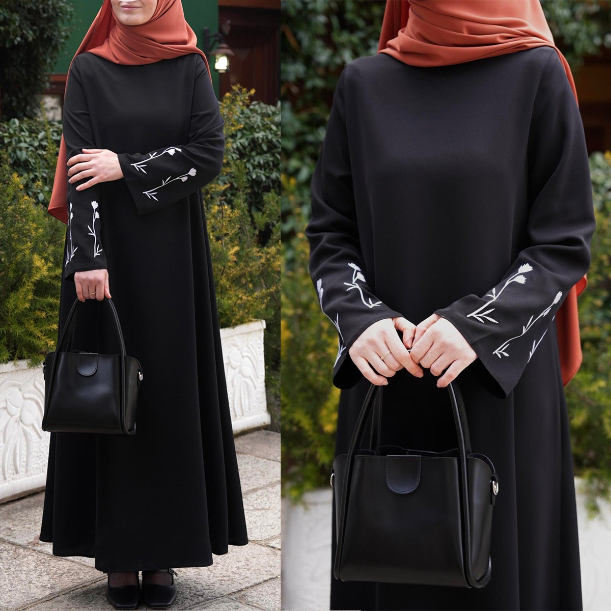 Dubai Women Abaya Long Robes Turkey Kaftan Casual Embroidery Caftan Ramadan Gown