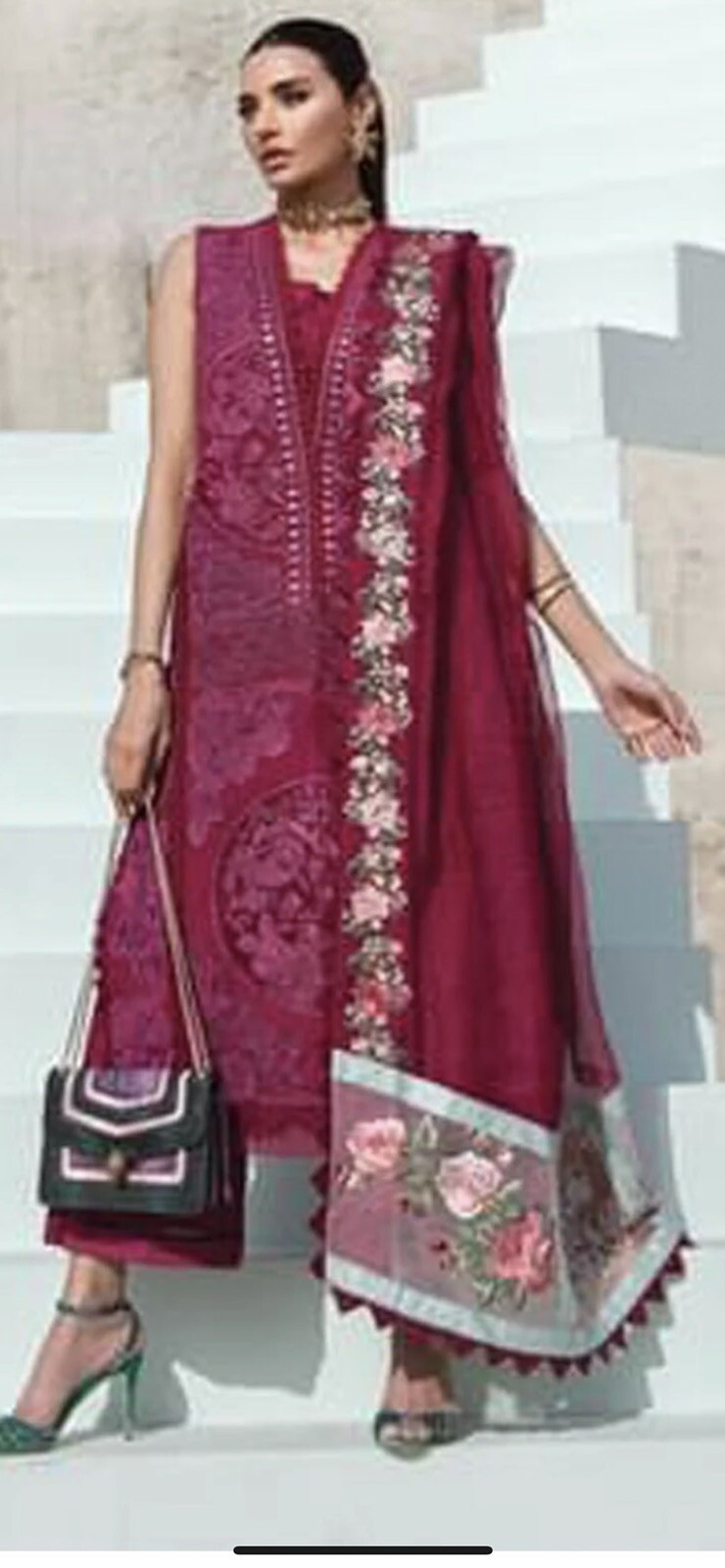 M/L Crimson Saira Shakira Sana Safinaz Sobia Nazir SALWAR Kameez MARIA B