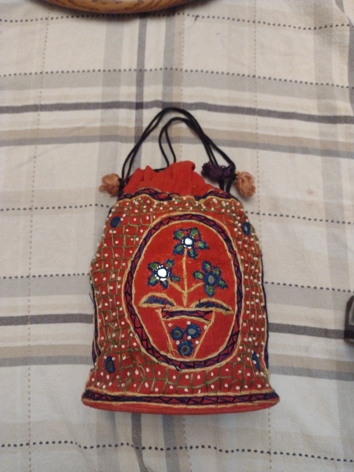 Boho Ethnic Potli Bag Clutch Purse Money Pouch Decorative