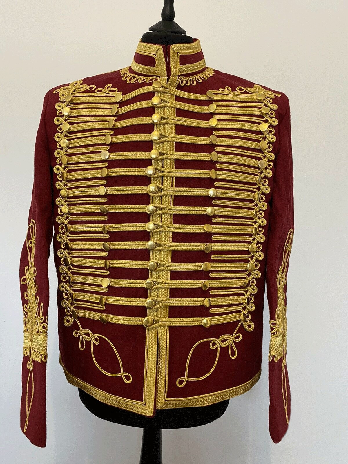 Men’s Napoleonic Hussar Wool Military uniform jacket Handmade Scottish jacket