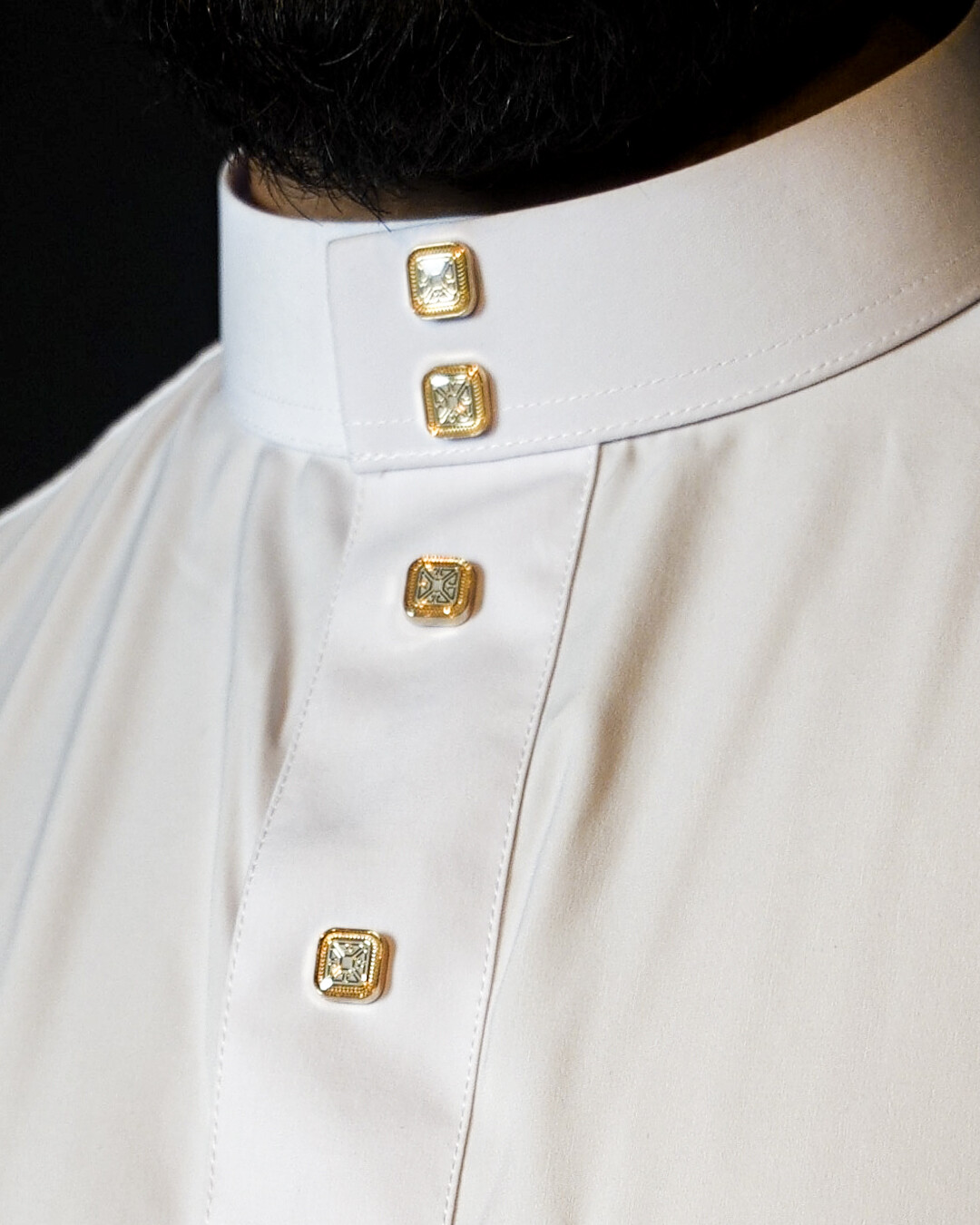 Muslim Thobe WHITE Long Sleeve SAUDI STYLE Islamic Jubba madewith luxury fabric