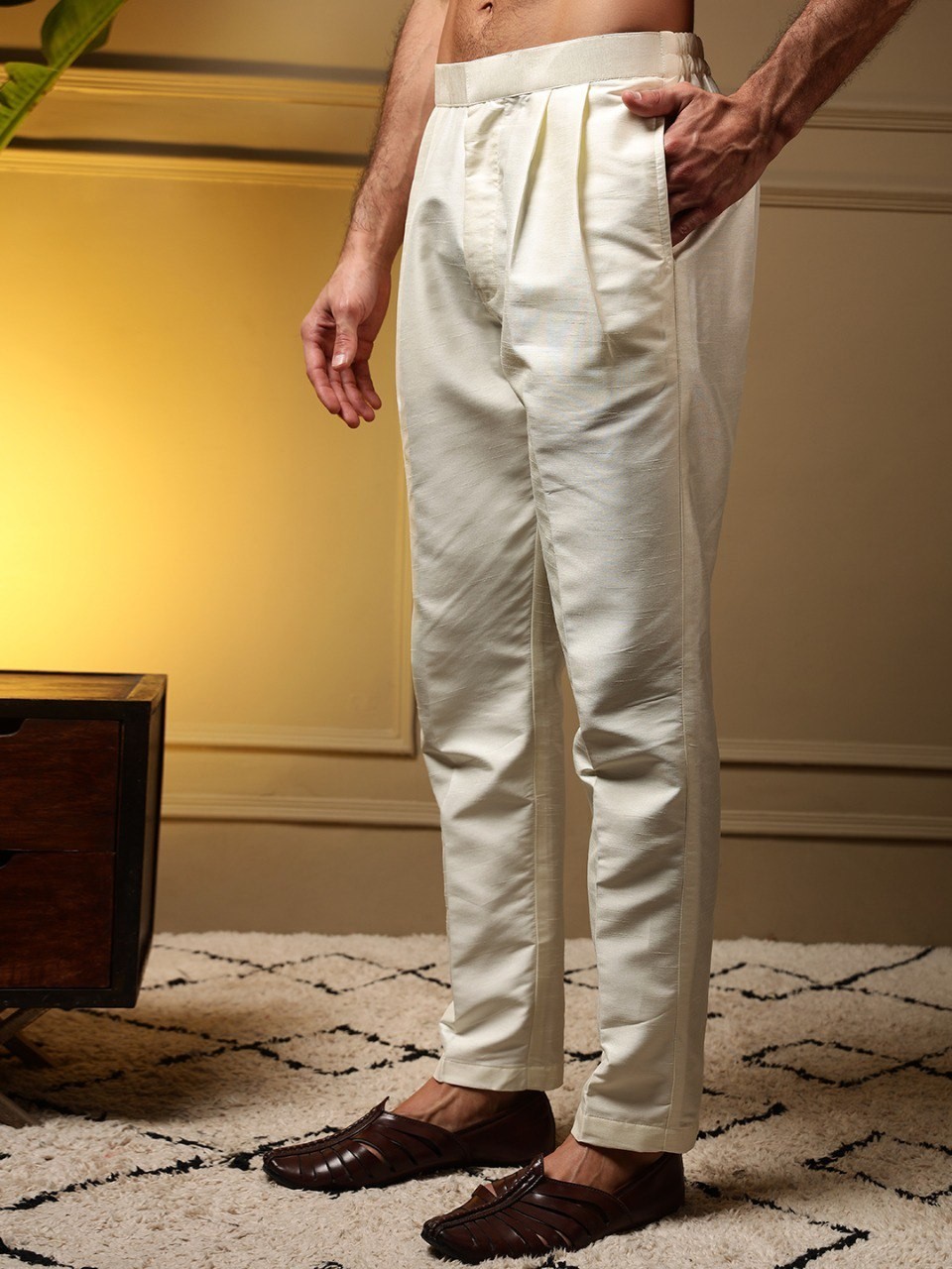 Mens Indian Kurta Pajama Koti Set Silk Embroidered Wedding Party Ethnic Wear