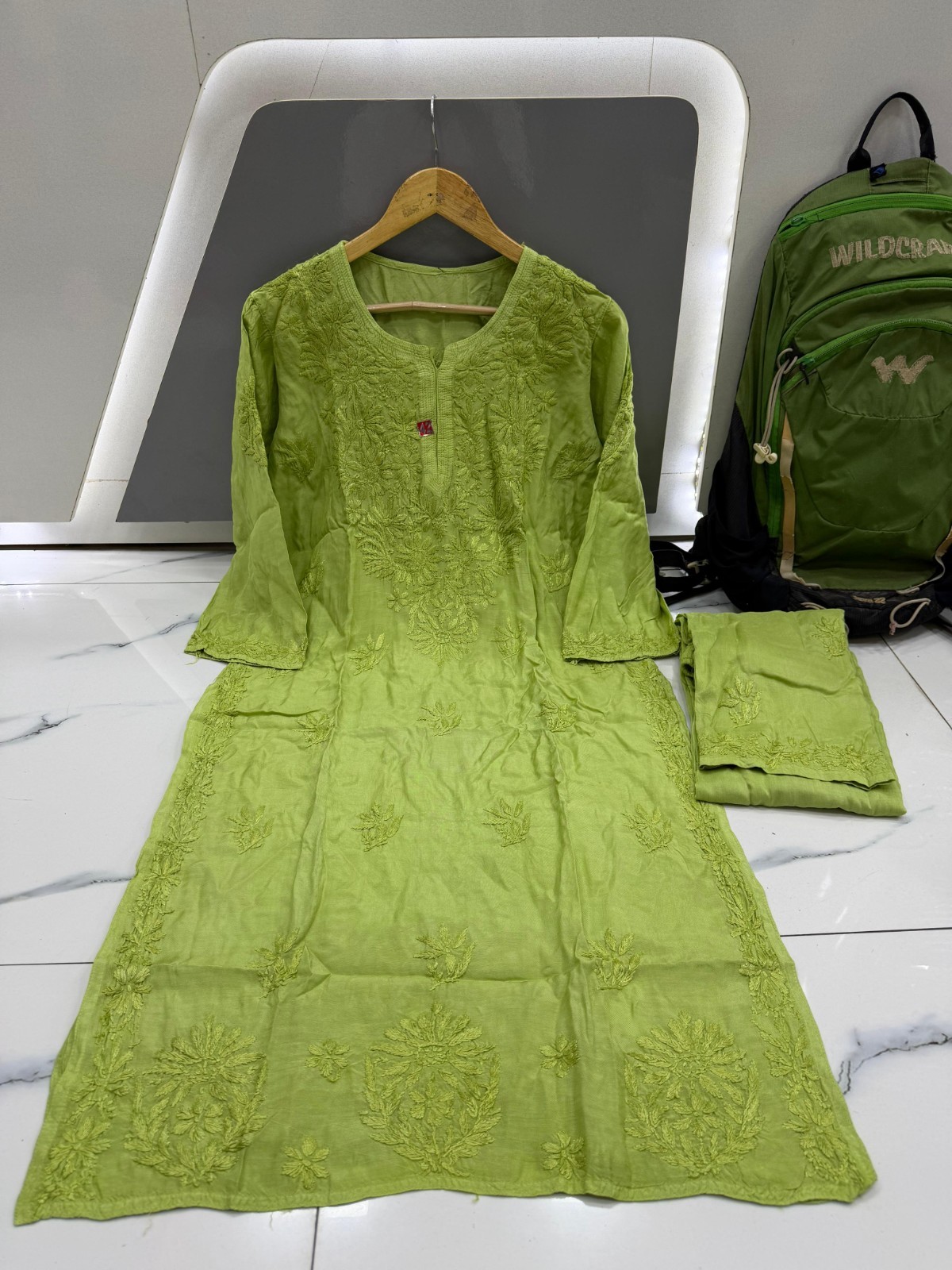 Elegant 3 Piece Plazo Set for Women | Linen Cotton Kurti wit – Handmade in India