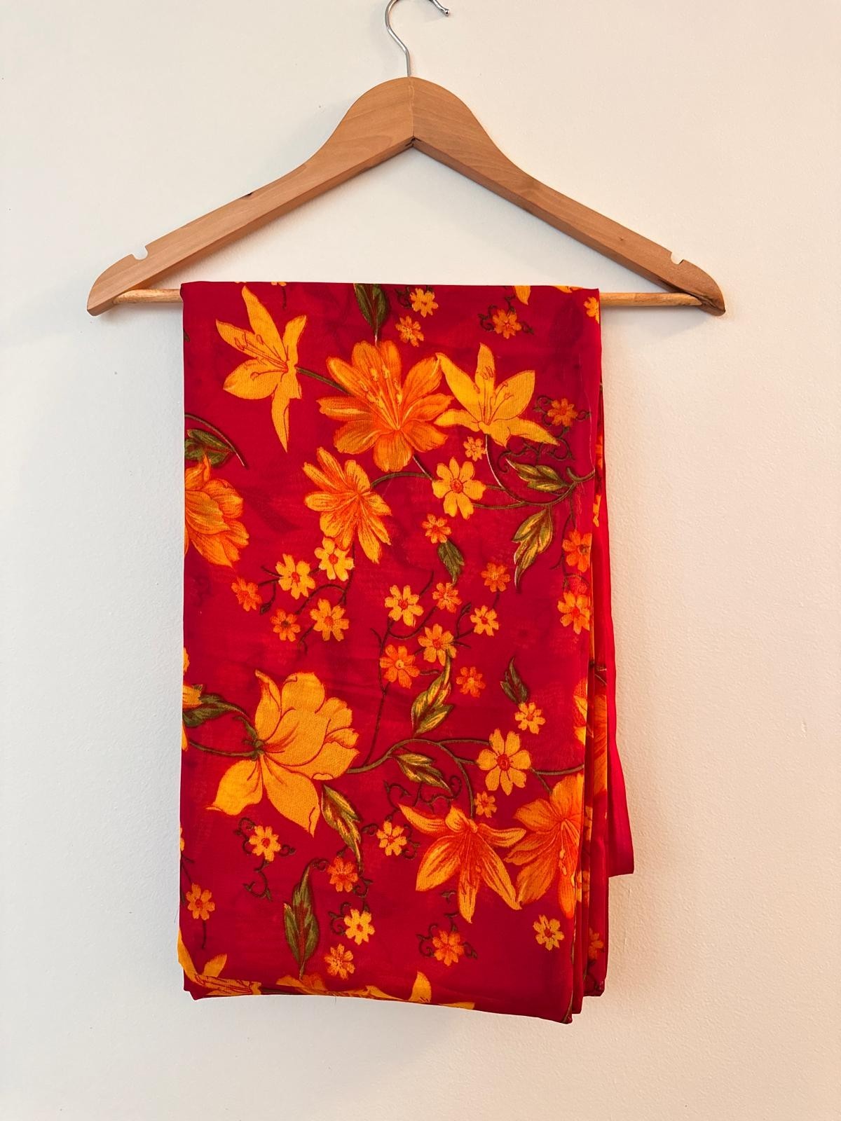 Viral Georgette Light weight Print Indian Saree,Perfect for Gift,Party Function