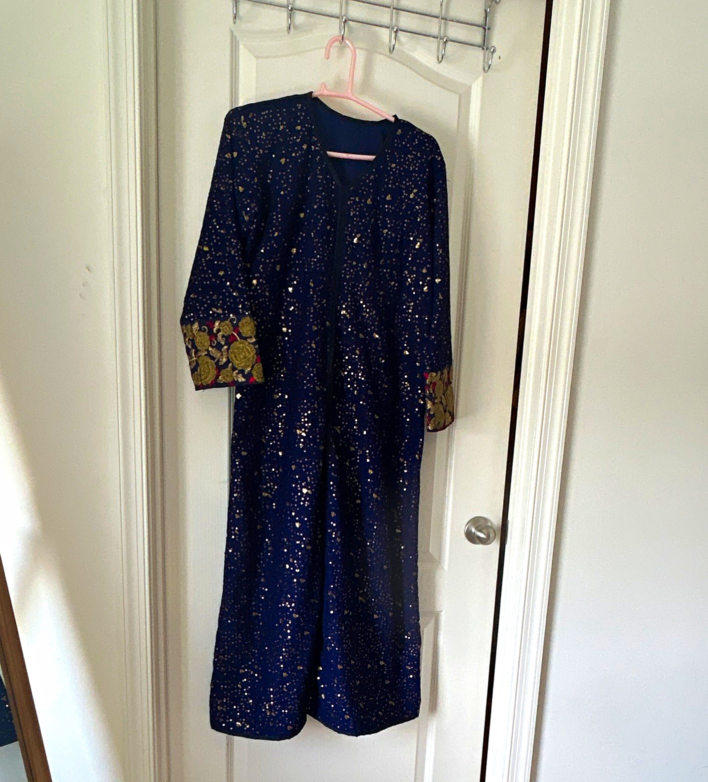 Handmade Women’s Blue Pakistani Salwar Kameez 3pc Suit Set w/ Dupatta M