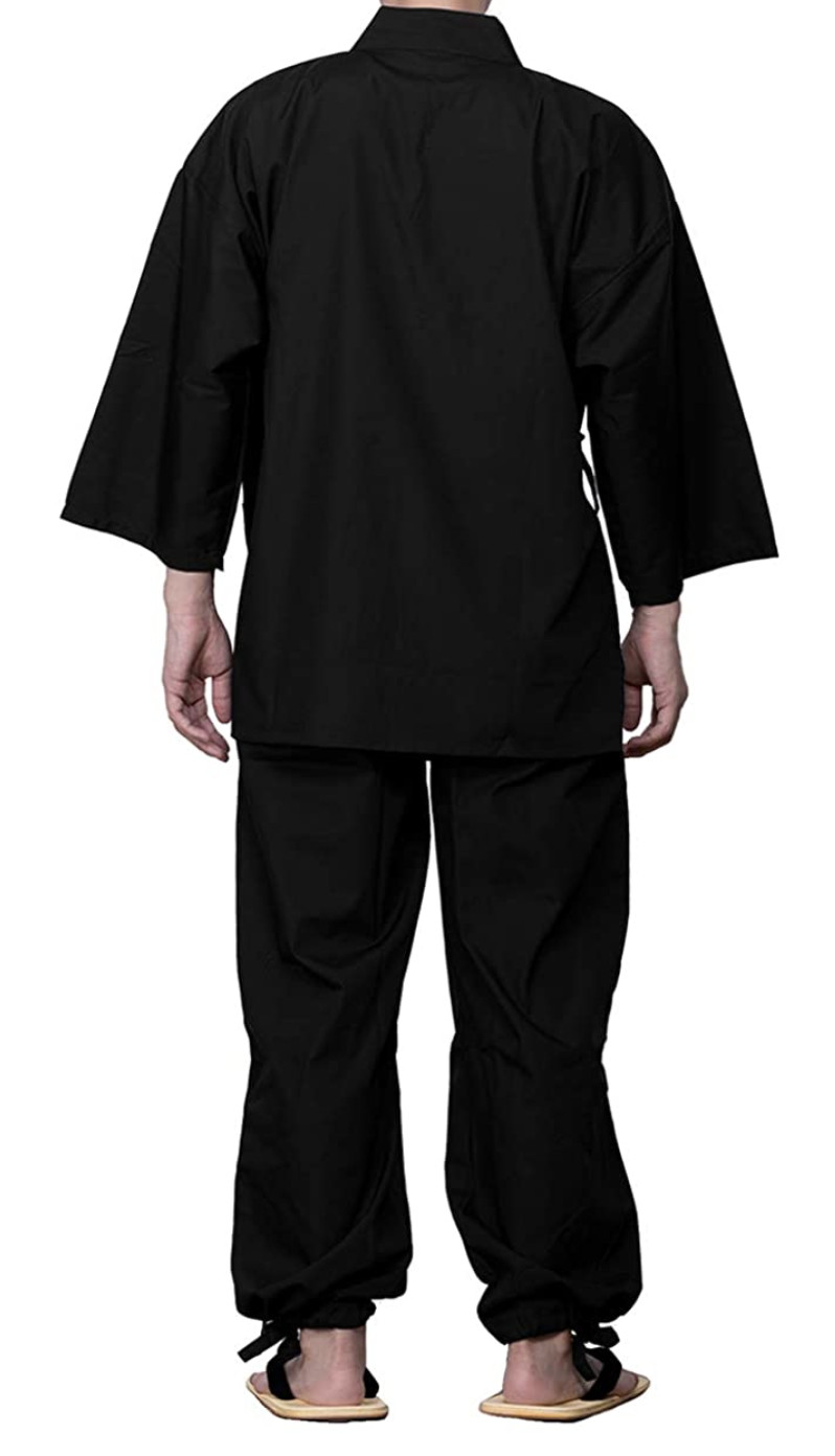 Japanese Traditional Working Wear Samue Clothing Relax Wear Polyester Japan