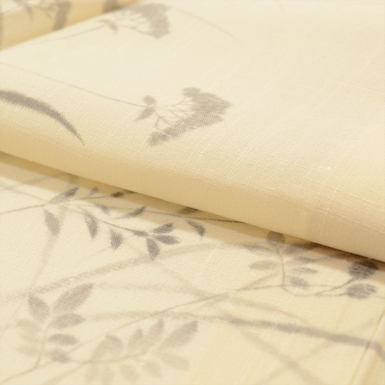 Vintage Japanese Kimono | Summer Yuki Tsumugi | Cream Silk | tt2644b