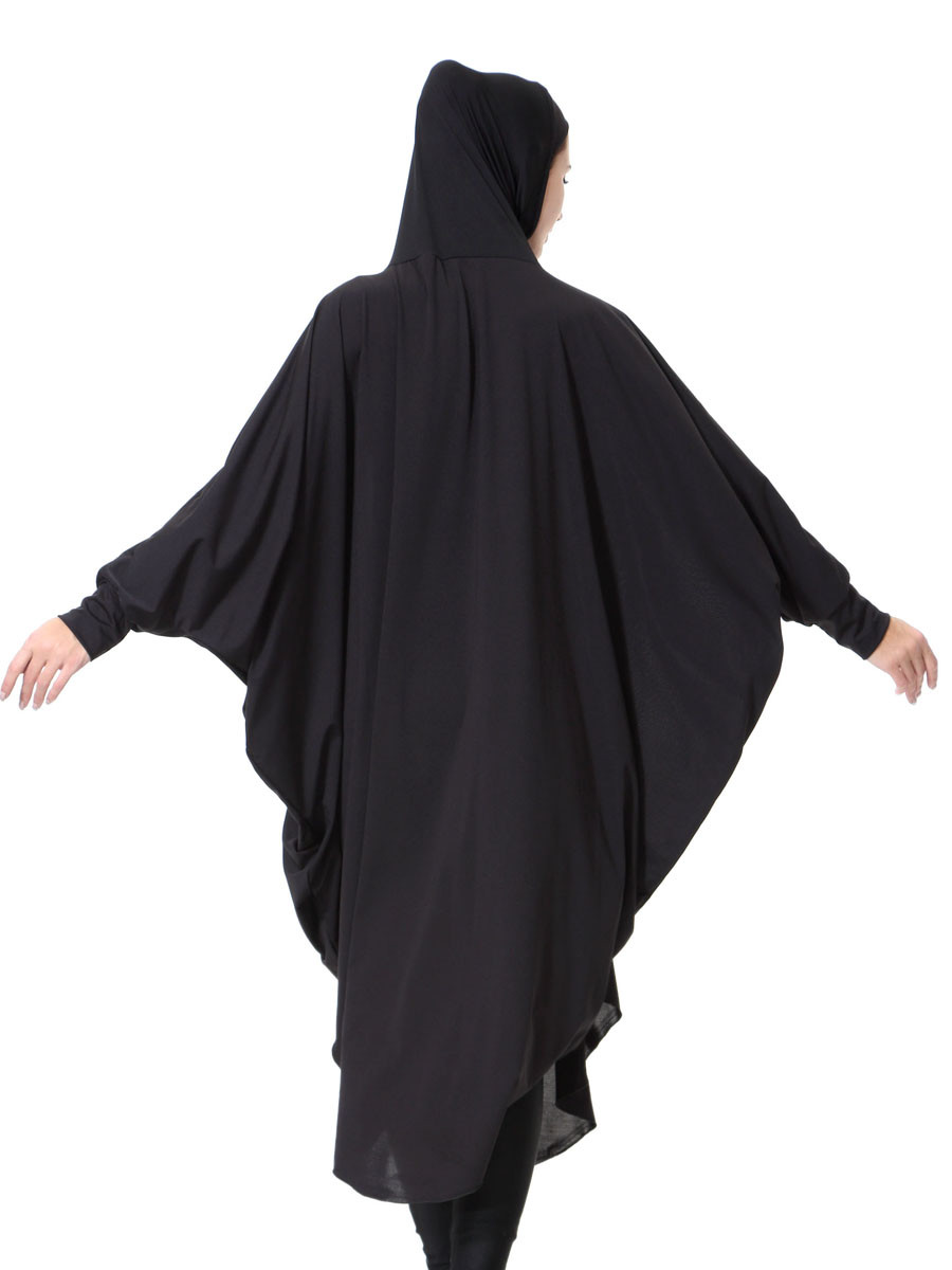 Women Islamic Overhead Blouse Dress Muslim Prayer Pullover Hijab Abaya Tops Arab