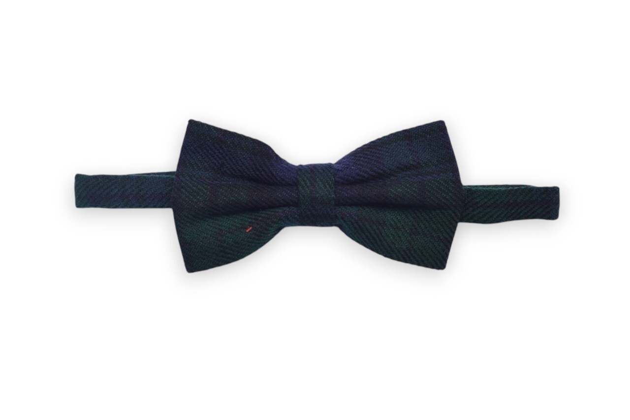 Men’s Scottish Black Watch Tartan Bow Tie Formal Tie For Wedding