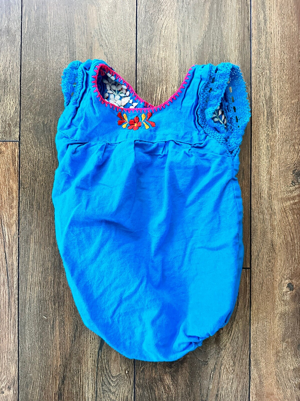 Mexican Embroidered Baby Bodysuit 6-12M