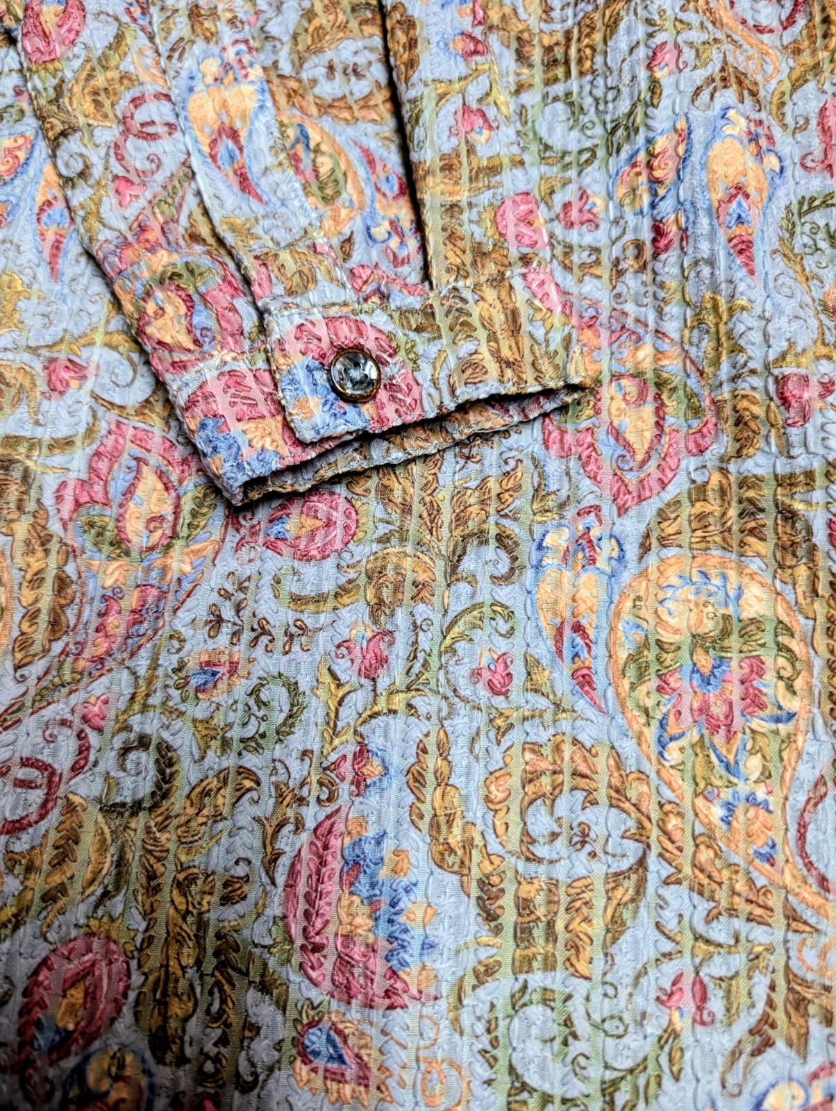 Carven Junior Designer Concept Boys Kurta India Textured Paisley Print Size EU 6